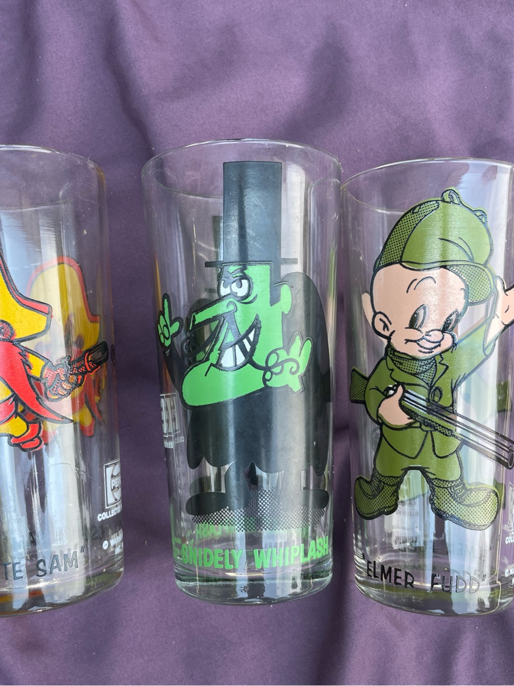 Pepsi Green and Black Cartoon Character Drinking Glass